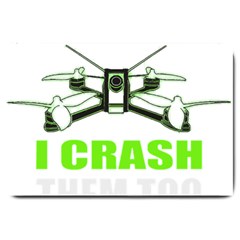 Drone Racing Gift T- Shirt Distressed F P V Race Drone Racing Drone Racer Pattern Quote T- Shirt (4) Large Doormat by ZUXUMI