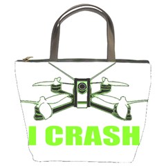 Drone Racing Gift T- Shirt Distressed F P V Race Drone Racing Drone Racer Pattern Quote T- Shirt (4) Bucket Bag by ZUXUMI