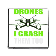 Drone Racing Gift T- Shirt Distressed F P V Race Drone Racing Drone Racer Pattern Quote T- Shirt (4) Memory Card Reader (square 5 Slot) by ZUXUMI