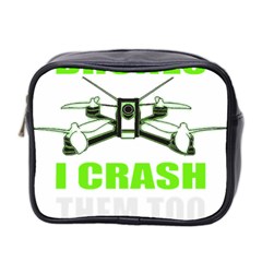 Drone Racing Gift T- Shirt Distressed F P V Race Drone Racing Drone Racer Pattern Quote T- Shirt (4) Mini Toiletries Bag (two Sides) by ZUXUMI