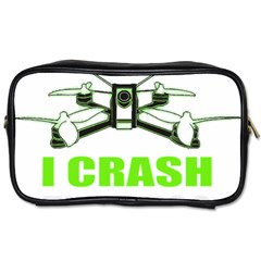 Drone Racing Gift T- Shirt Distressed F P V Race Drone Racing Drone Racer Pattern Quote T- Shirt (4) Toiletries Bag (two Sides) by ZUXUMI