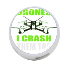 Drone Racing Gift T- Shirt Distressed F P V Race Drone Racing Drone Racer Pattern Quote T- Shirt (4) 4-port Usb Hub (one Side) by ZUXUMI