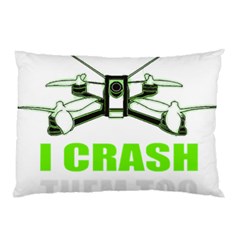 Drone Racing Gift T- Shirt Distressed F P V Race Drone Racing Drone Racer Pattern Quote T- Shirt (4) Pillow Case (two Sides) by ZUXUMI