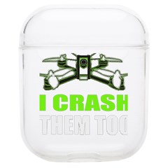 Drone Racing Gift T- Shirt Distressed F P V Race Drone Racing Drone Racer Pattern Quote T- Shirt (4) Airpods 1/2 Case by ZUXUMI