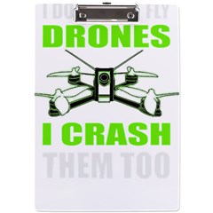 Drone Racing Gift T- Shirt Distressed F P V Race Drone Racing Drone Racer Pattern Quote T- Shirt (4) A4 Acrylic Clipboard by ZUXUMI