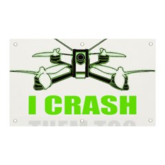 Drone Racing Gift T- Shirt Distressed F P V Race Drone Racing Drone Racer Pattern Quote T- Shirt (4) Banner And Sign 5  X 3  by ZUXUMI