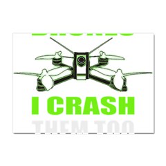 Drone Racing Gift T- Shirt Distressed F P V Race Drone Racing Drone Racer Pattern Quote T- Shirt (4) Crystal Sticker (a4) by ZUXUMI