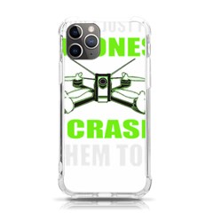 Drone Racing Gift T- Shirt Distressed F P V Race Drone Racing Drone Racer Pattern Quote T- Shirt (4) Iphone 11 Pro 5 8 Inch Tpu Uv Print Case by ZUXUMI