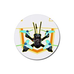 Drone Racing Gift T- Shirt F P V Drone Racing Drones Quote  One More Pack T- Shirt Rubber Coaster (round) by ZUXUMI