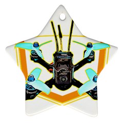 Drone Racing Gift T- Shirt F P V Drone Racing Drones Quote  One More Pack T- Shirt Star Ornament (two Sides) by ZUXUMI