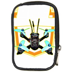 Drone Racing Gift T- Shirt F P V Drone Racing Drones Quote  One More Pack T- Shirt Compact Camera Leather Case