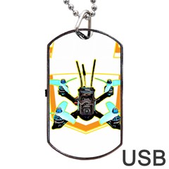 Drone Racing Gift T- Shirt F P V Drone Racing Drones Quote  One More Pack T- Shirt Dog Tag USB Flash (Two Sides)