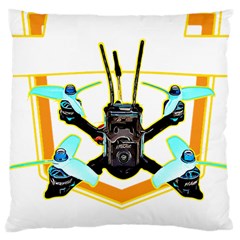 Drone Racing Gift T- Shirt F P V Drone Racing Drones Quote  One More Pack T- Shirt Large Cushion Case (one Side) by ZUXUMI