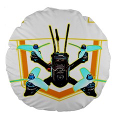 Drone Racing Gift T- Shirt F P V Drone Racing Drones Quote  One More Pack T- Shirt Large 18  Premium Round Cushions