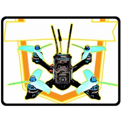 Drone Racing Gift T- Shirt F P V Drone Racing Drones Quote  One More Pack T- Shirt Two Sides Fleece Blanket (Large)