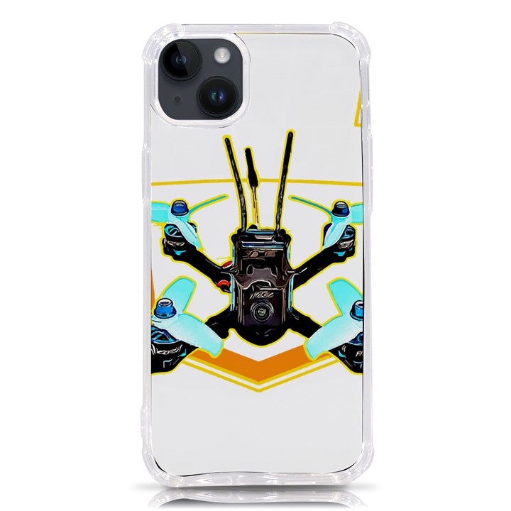 Drone Racing Gift T- Shirt F P V Drone Racing Drones Quote  One More Pack T- Shirt iPhone 14 Plus TPU UV Print Case