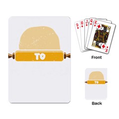 Bread Baking T- Shirt Funny Bread Baking Baker Always Ready To Kneed T- Shirt Playing Cards Single Design (rectangle) by JamesGoode