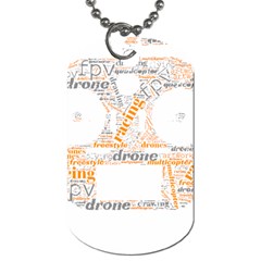 Drone Racing Word Cloud T- Shirt F P V Freestyle Drone Racing Word Cloud T- Shirt (3) Dog Tag (two Sides) by ZUXUMI