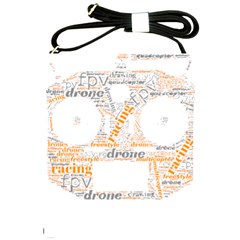 Drone Racing Word Cloud T- Shirt F P V Freestyle Drone Racing Word Cloud T- Shirt (3) Shoulder Sling Bag by ZUXUMI