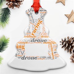 Drone Racing Word Cloud T- Shirt F P V Freestyle Drone Racing Word Cloud T- Shirt (3) Christmas Tree Ornament (two Sides) by ZUXUMI