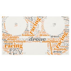 Drone Racing Word Cloud T- Shirt F P V Freestyle Drone Racing Word Cloud T- Shirt (3) Banner And Sign 7  X 4  by ZUXUMI