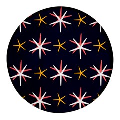 Starfish Round Glass Fridge Magnet (4 Pack) by Mariart