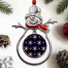 Starfish Metal Snowman Ornament by Mariart