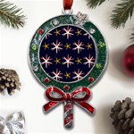 Starfish Metal X Mas Lollipop with Crystal Ornament Front