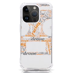 Drone Racing Word Cloud T- Shirt F P V Freestyle Drone Racing Word Cloud T- Shirt (3) Iphone 14 Pro Tpu Uv Print Case by ZUXUMI