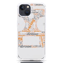 Drone Racing Word Cloud T- Shirt F P V Freestyle Drone Racing Word Cloud T- Shirt (3) Iphone 13 Tpu Uv Print Case by ZUXUMI