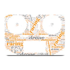 Drone Racing Word Cloud T- Shirt F P V Freestyle Drone Racing Word Cloud T- Shirt (3) Plate Mats by ZUXUMI