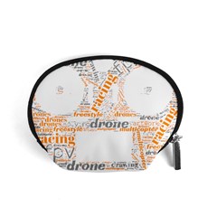 Drone Racing Word Cloud T- Shirt F P V Freestyle Drone Racing Word Cloud T- Shirt (3) Accessory Pouch (small) by ZUXUMI