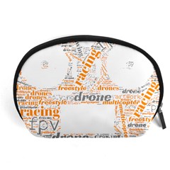 Drone Racing Word Cloud T- Shirt F P V Freestyle Drone Racing Word Cloud T- Shirt (3) Accessory Pouch (large) by ZUXUMI