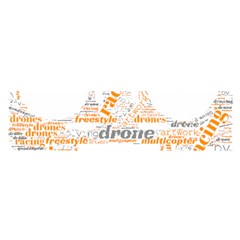 Drone Racing Word Cloud T- Shirt F P V Freestyle Drone Racing Word Cloud T- Shirt (3) Oblong Satin Scarf (16  X 60 ) by ZUXUMI