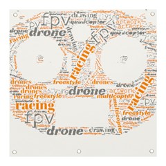 Drone Racing Word Cloud T- Shirt F P V Freestyle Drone Racing Word Cloud T- Shirt (3) Banner And Sign 3  X 3  by ZUXUMI