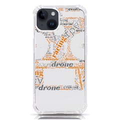 Drone Racing Word Cloud T- Shirt F P V Freestyle Drone Racing Word Cloud T- Shirt (3) Iphone 14 Tpu Uv Print Case by ZUXUMI