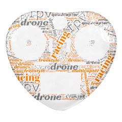 Drone Racing Word Cloud T- Shirt F P V Freestyle Drone Racing Word Cloud T- Shirt (3) Heart Glass Fridge Magnet (4 Pack) by ZUXUMI