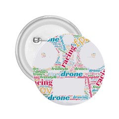 Drone Racing Word Cloud T- Shirt F P V Freestyle Drone Racing Word Cloud T- Shirt (5) 2 25  Buttons by ZUXUMI