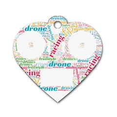 Drone Racing Word Cloud T- Shirt F P V Freestyle Drone Racing Word Cloud T- Shirt (5) Dog Tag Heart (two Sides) by ZUXUMI