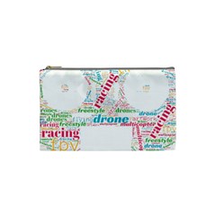 Drone Racing Word Cloud T- Shirt F P V Freestyle Drone Racing Word Cloud T- Shirt (5) Cosmetic Bag (small) by ZUXUMI