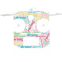 Drone Racing Word Cloud T- Shirt F P V Freestyle Drone Racing Word Cloud T- Shirt (5) Lightweight Drawstring Pouch (xl) by ZUXUMI