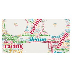 Drone Racing Word Cloud T- Shirt F P V Freestyle Drone Racing Word Cloud T- Shirt (5) Banner And Sign 8  X 4  by ZUXUMI