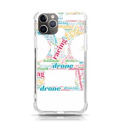 Drone Racing Word Cloud T- Shirt F P V Freestyle Drone Racing Word Cloud T- Shirt (5) Iphone 11 Pro 5 8 Inch Tpu Uv Print Case by ZUXUMI