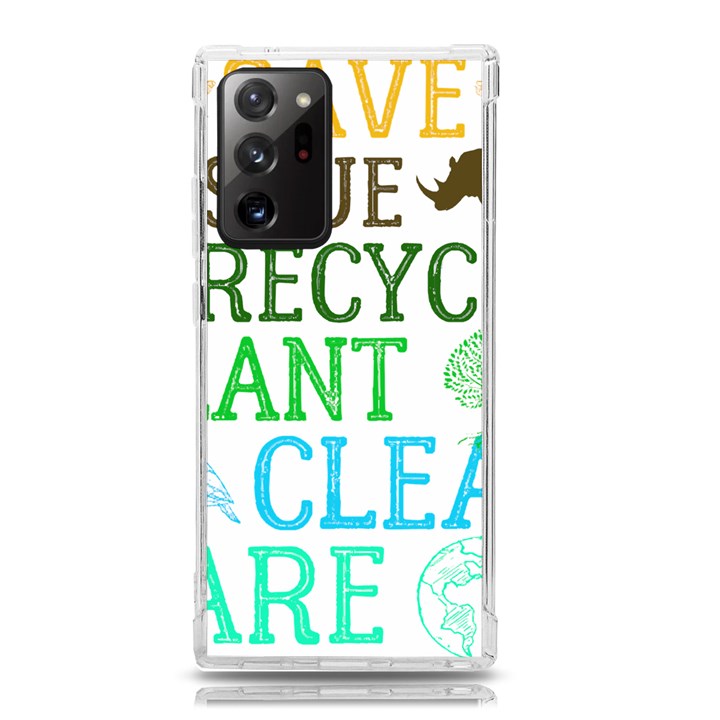 Earth Day Everyday T- Shirt Save Bees Rescue Animals Recycle Plastic Earth Day T- Shirt Samsung Galaxy Note 20 Ultra TPU UV Case