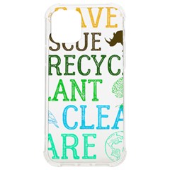 Earth Day Everyday T- Shirt Save Bees Rescue Animals Recycle Plastic Earth Day T- Shirt Iphone 12/12 Pro Tpu Uv Print Case by ZUXUMI