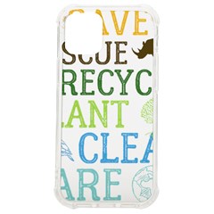 Earth Day T- Shirt Save Bees Rescue Animals Recycle Plastic Earth Day T- Shirt Iphone 12 Mini Tpu Uv Print Case	 by ZUXUMI