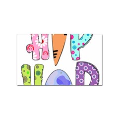 Easter Bunny Happy Easter T- Shirt Hip Hop Happy Easter T- Shirt Sticker Rectangular (10 Pack) by ZUXUMI