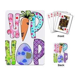 Easter Bunny Happy Easter T- Shirt Hip Hop Happy Easter T- Shirt Playing Cards Single Design (rectangle) by ZUXUMI