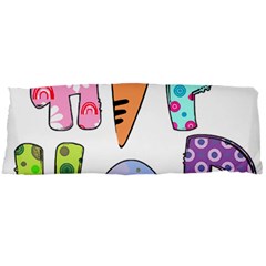 Easter Bunny Happy Easter T- Shirt Hip Hop Happy Easter T- Shirt Body Pillow Case Dakimakura (two Sides) by ZUXUMI