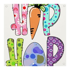 Easter Bunny Happy Easter T- Shirt Hip Hop Happy Easter T- Shirt Banner And Sign 3  X 3  by ZUXUMI